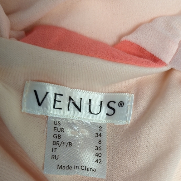01415 Venus Colorblock Max Dress Pink Red Size 2 bohemian wedding evening resort - Picture 5 of 7